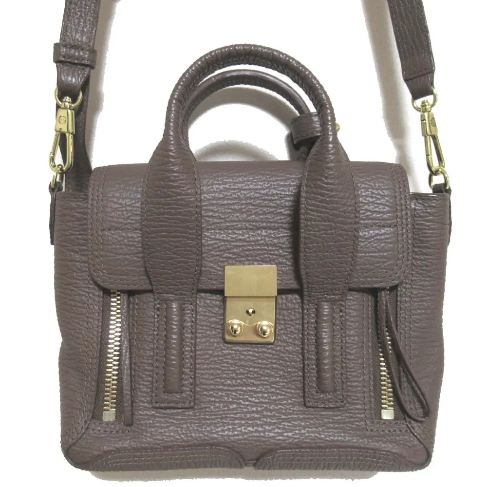 3.1 Phillip Lim 3.1フィリップリム PASHLI パシュリ ミニサッチェル 2way ハンドバッグ ショルダーバッグ ブラウン系