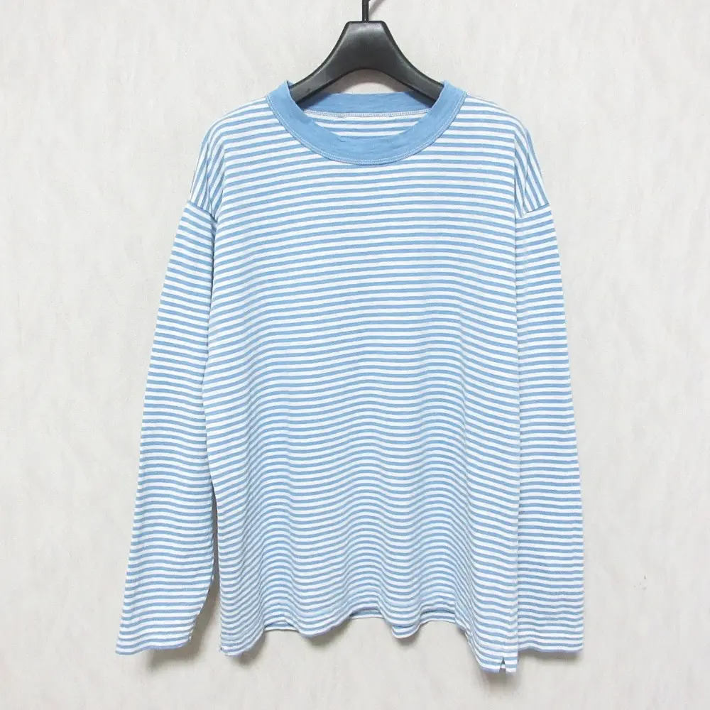 45R フォーティーファイブアール ボーダー柄 ロングスリーブ Tシャツ カットソー 50371871 2 ブルー×ホワイト