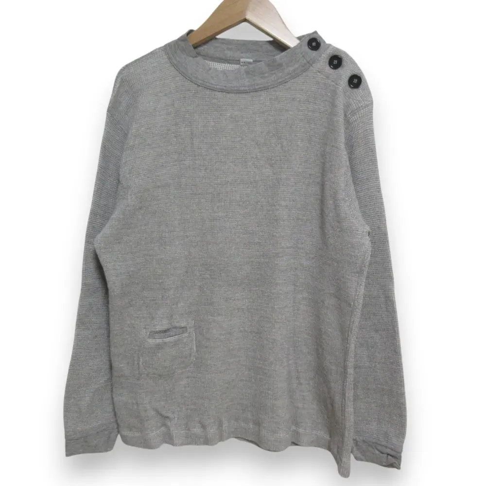 45R フォーティファイブアール ダブルフェイスワッフルストレッチの908シーマンズTシャツ カットソー 8107050 サイズ2 グレー