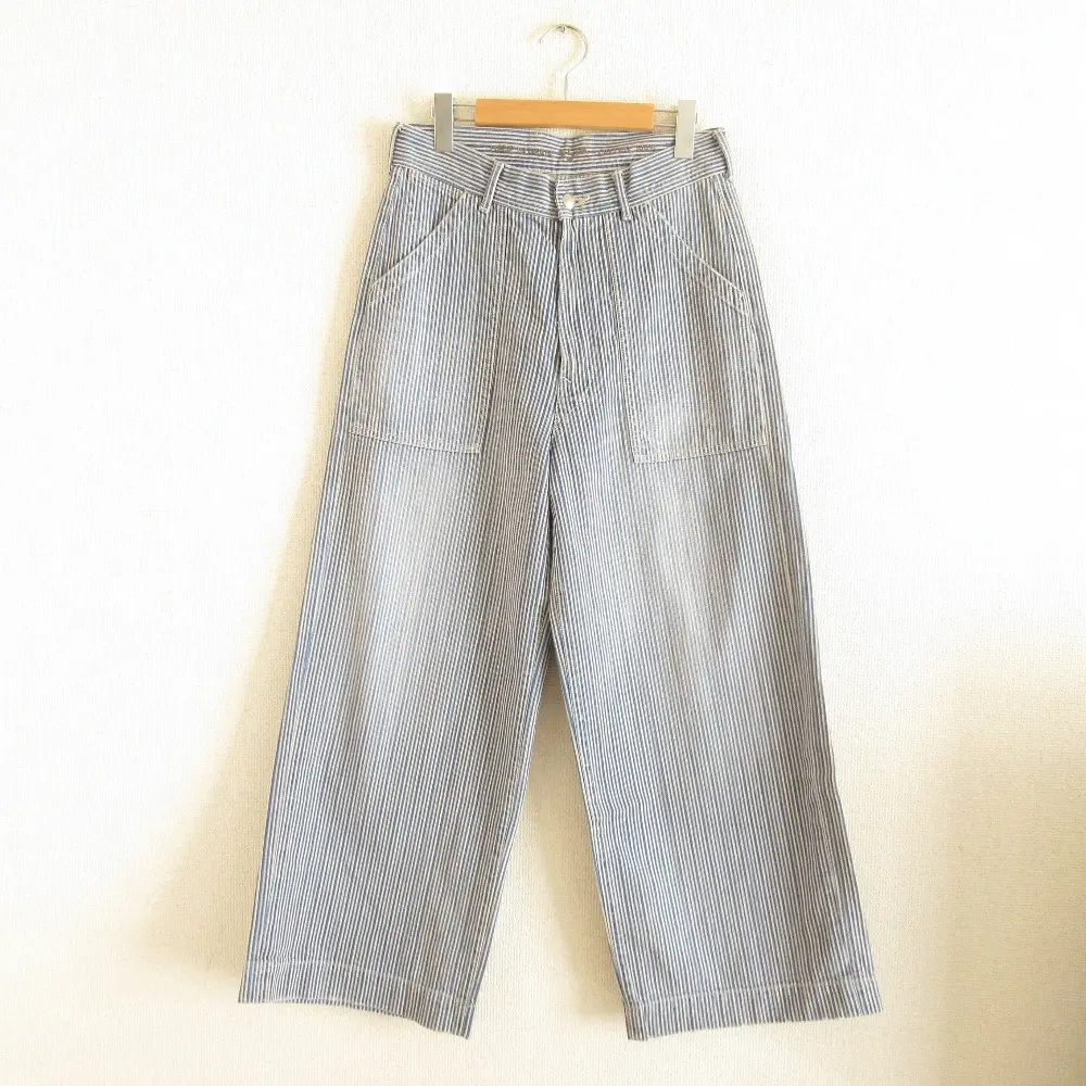 45R フォーティファイブアール ヒッコリー ストライプ柄 ハイウエスト