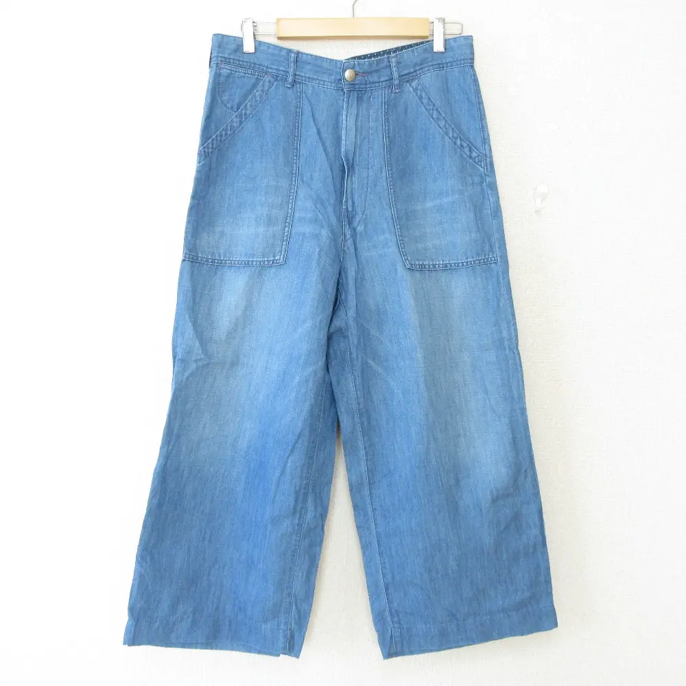 45R コットンリネンデニムの908ペインターパンツ 2 M インディゴブルー 45R フォーティファイブアール コットンリネンシャツデニムの908