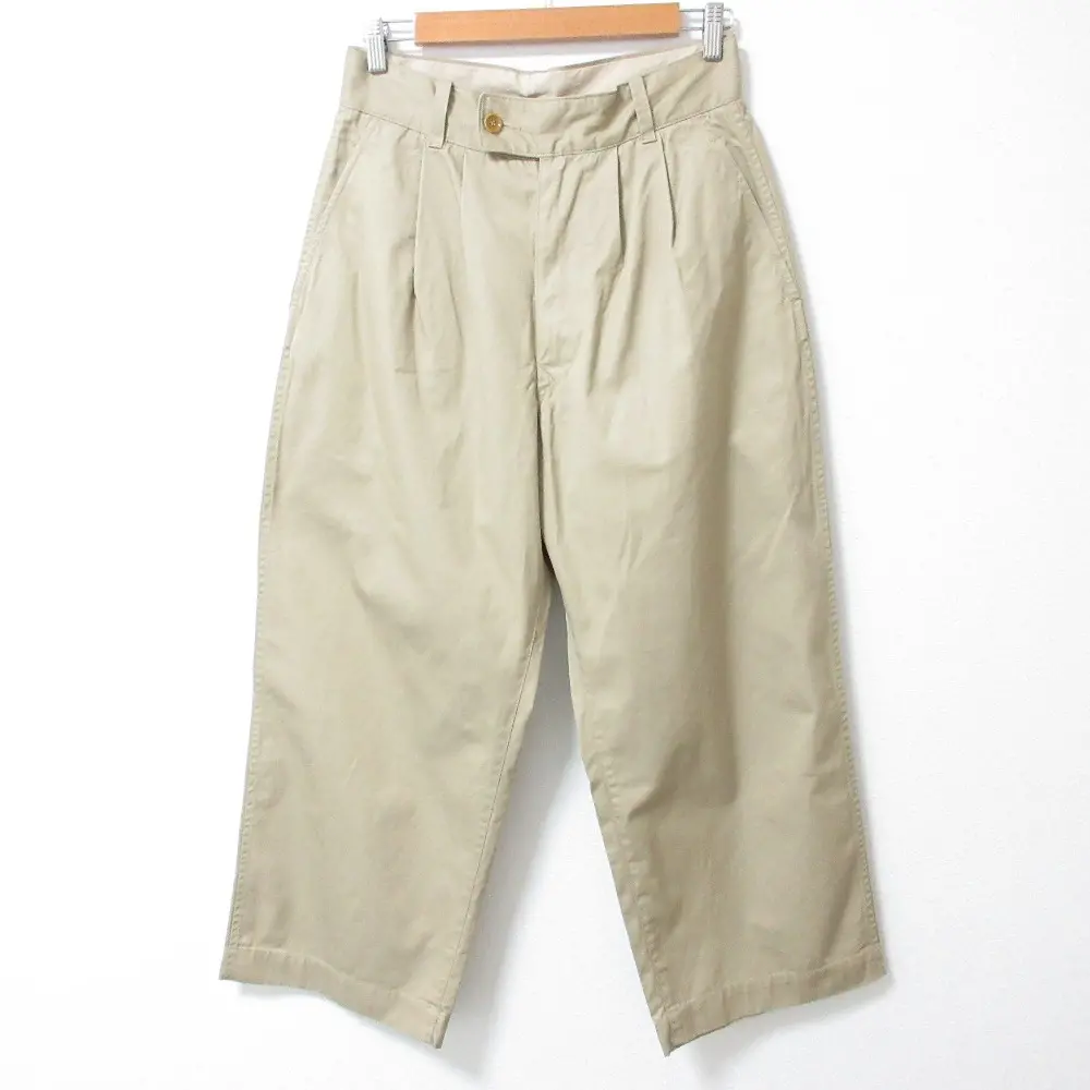 45R フォーティーファイブアール 高密度ギャバのシャルロットバギー チノパンツ 70160014 サイズ3 ベージュ
