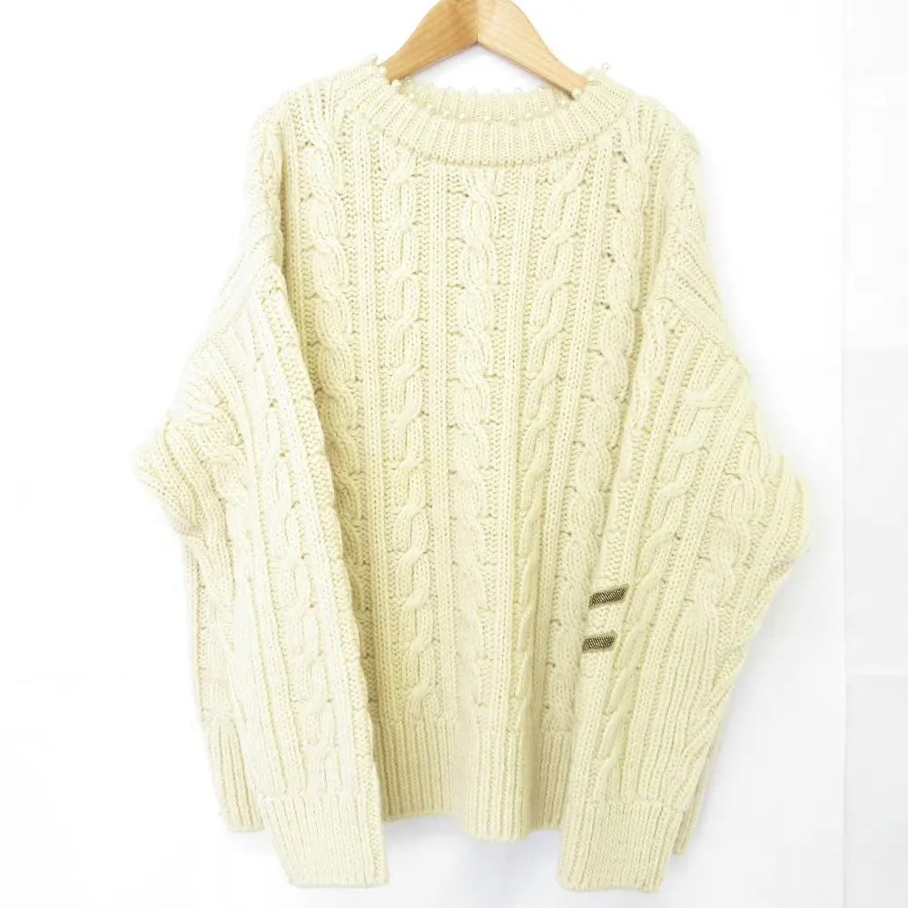45R フォーティファイブアール ケーブルユニフォームSWEATER 7128075 アイボリー