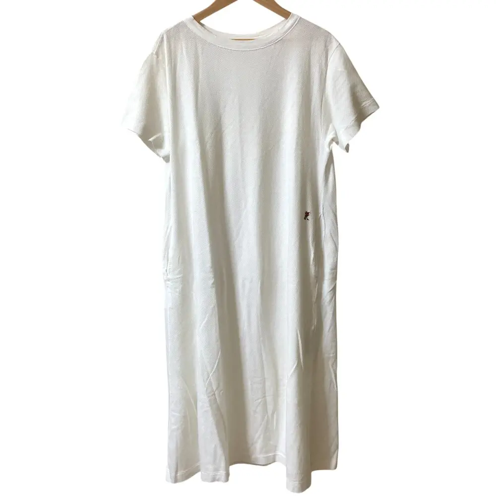 45R フォーティファイブアール 鹿の子Tシャツワンピース サイズ0 ホワイト 