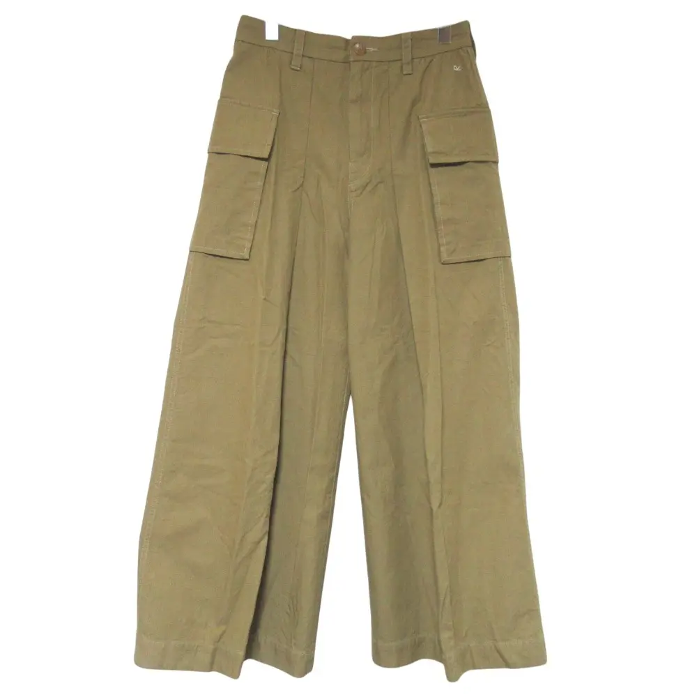 45R フォーティファイブアール サードオックス DECK PANTS ワイド フレア デッキパンツ 7016071 サイズ3 カーキベージュ