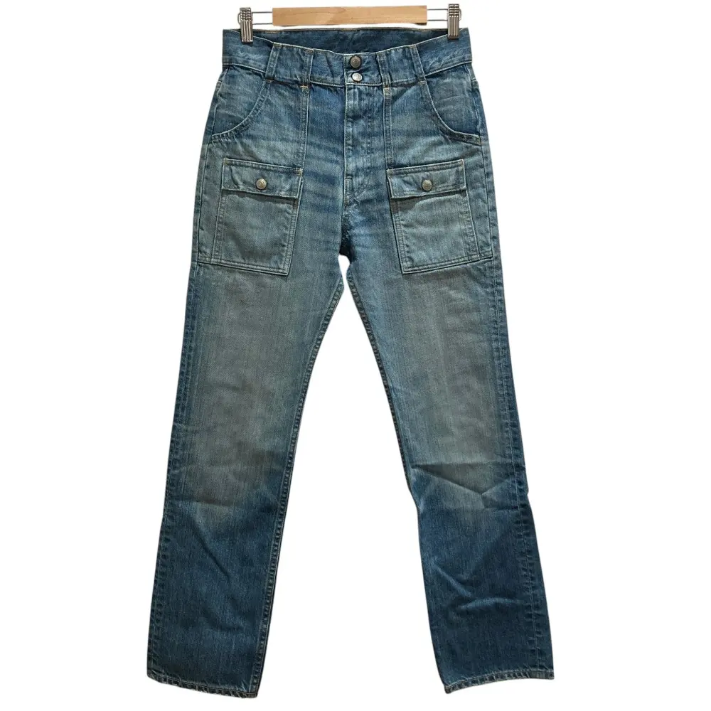 45R フォーティファイブアール ライ麦デニムの908ブッシュパンツ ブッシュデニムパンツ 50760103 サイズ28 ブルー
