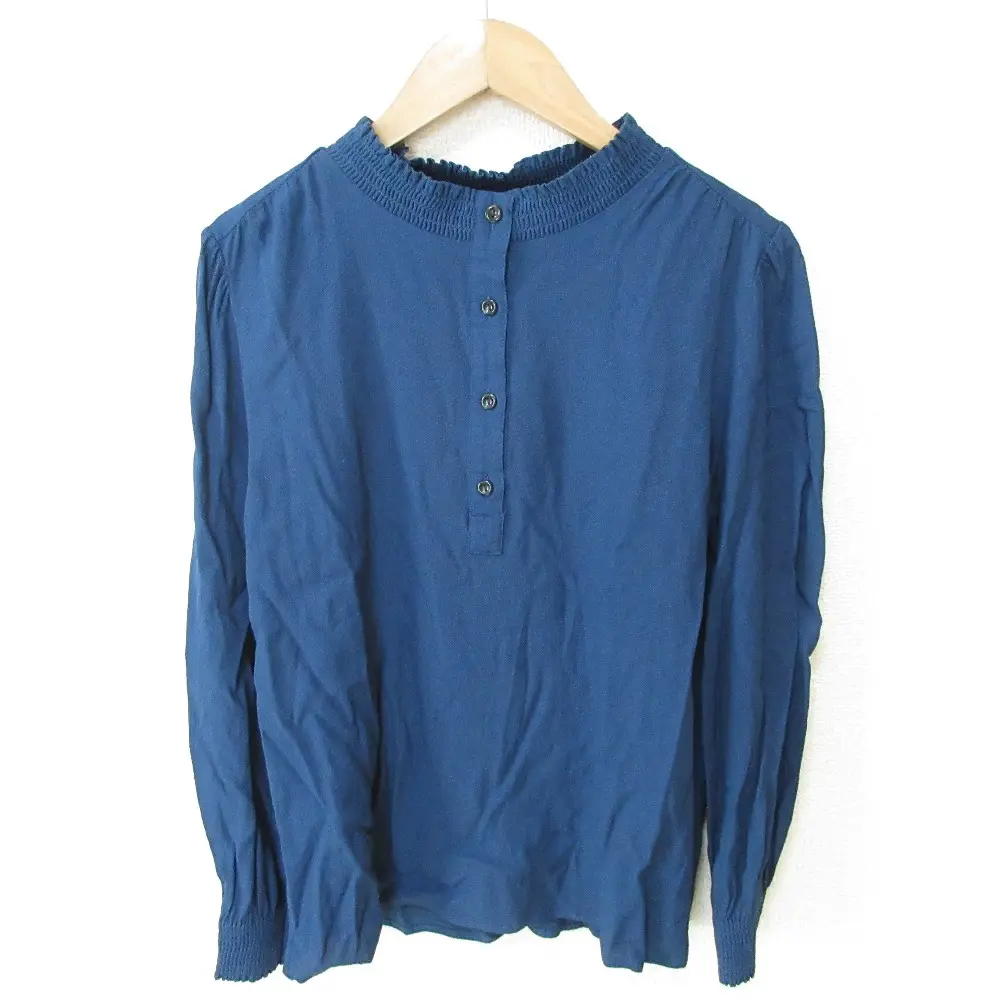 A.P.C. アーペーセー ギャザーネック ロングスリーブ プルオーバー ブラウス 38 ブルーの買取実績【2024年11月買取】