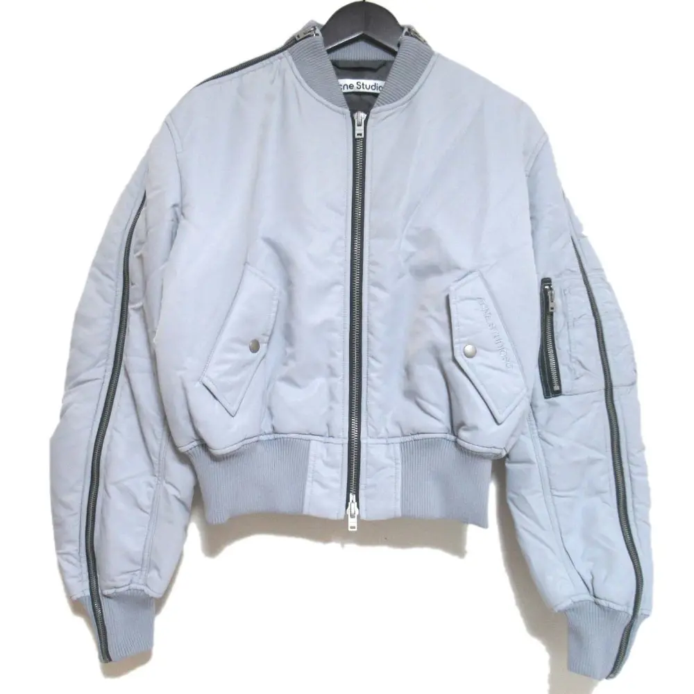 Acne Studios アクネステュディオズ アームジップ パデッド ボンバージャケット ブルゾン FN-WN-OUTW000883 32 160/76A ブルーグレー