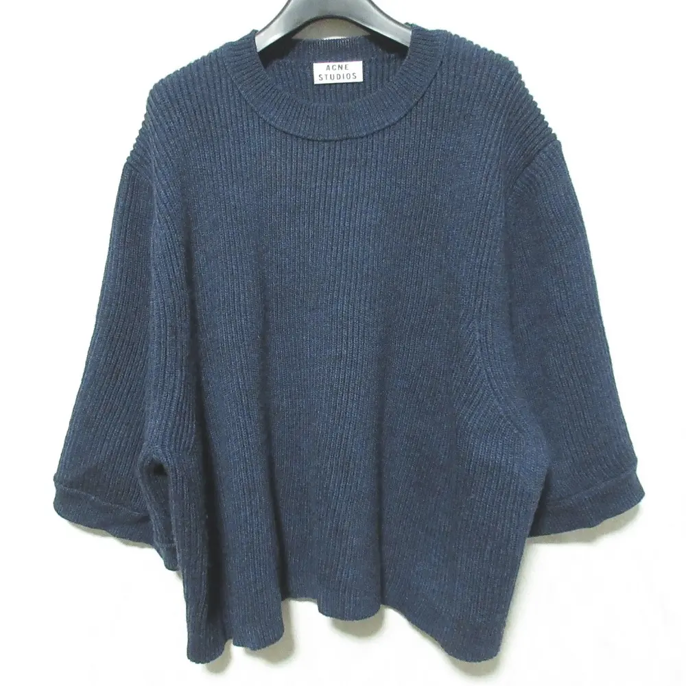 Acne Studios アクネストゥディオズ ワイドニット セーター ウール XXS ネイビー