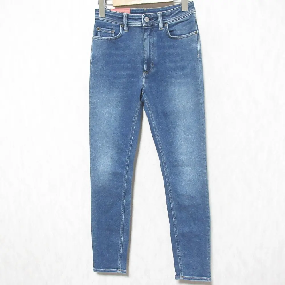 Acne Studios アクネストゥディオズ ブロコンスト Peg Mid Blue ストレッチ スキニー デニムパンツ 30D176-127 W27 ブルーの買取実績【2025年3月買取】