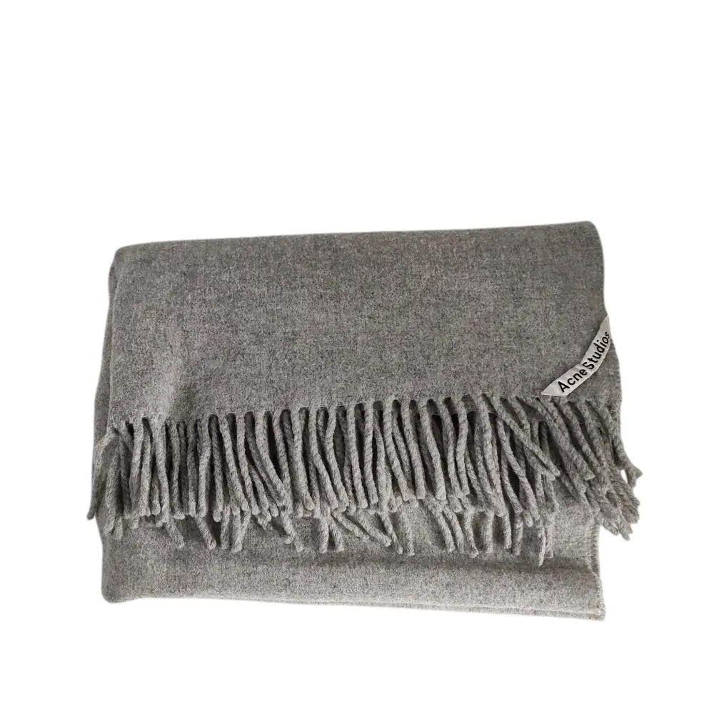Acne Studios アクネストゥディオズ ウール100％ フリンジ 大判