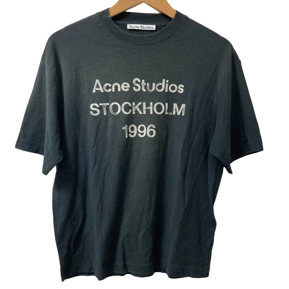 Acne Studios アクネステュディオス ヴィンテージ加工 半袖 Tシャツ FN-UX-TSHI000013 サイズXXS フェイデッドブラック