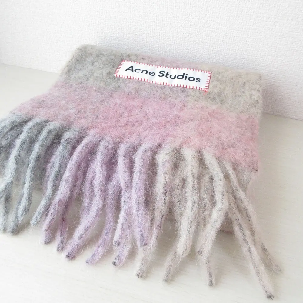 Acne Studios アクネストゥディオズ ウール100％ フリンジ 大判