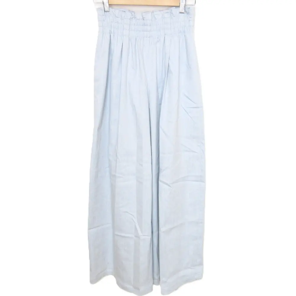 21年商品 ADEAM アディアム Heather Palazzo Pant パンツ 42404 サイズS ライトブルー