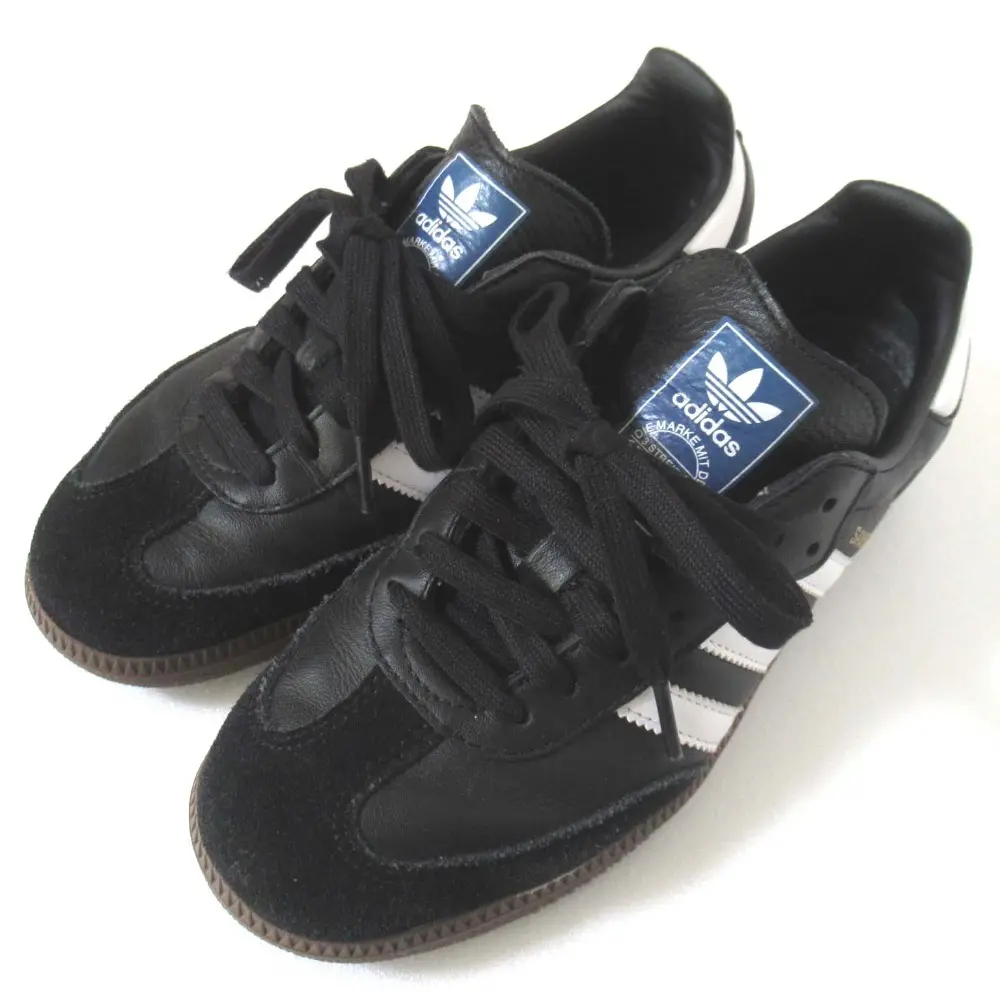 adidas アディダスオリジナルス SAMBA OG サンバ ローカット レザー スニーカー B75807 23.5cm ブラック×ホワイトの買取実績【2025年5月買取】