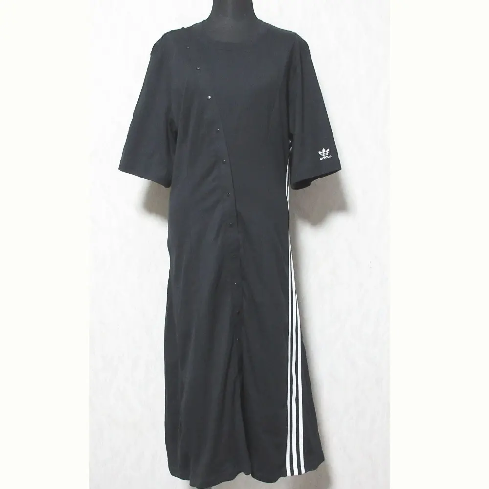 adidas Originals アディダス オリジナルス ロングTシャツドレス ワンピース HF2003 サイズL ブラック