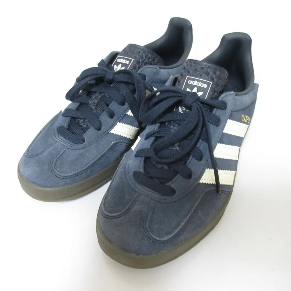 adidas アディダス シップス 50周年記念 別注 Gazelle Indoor ガゼル インドア スエード スニーカー JQ6172 24cm ネイビーの買取実績【2025年8月買取】