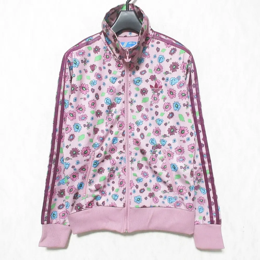 adidas Originals × RODEO CROWNS アディダス オリジナルス フラワープリントトラックジャケット O74344 M パープル