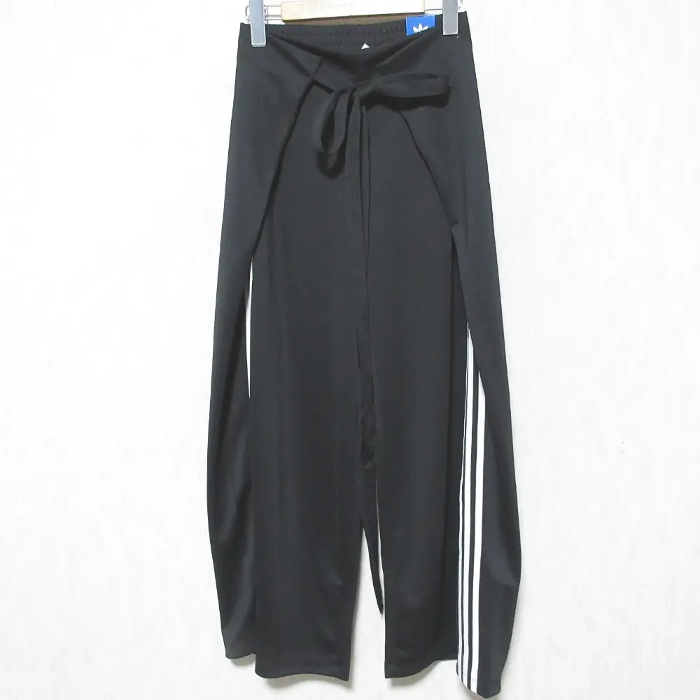 adidas Originals アディダス オリジナルス ハイライズ ワイドレッグパンツ GN3169 サイズL ブラック
