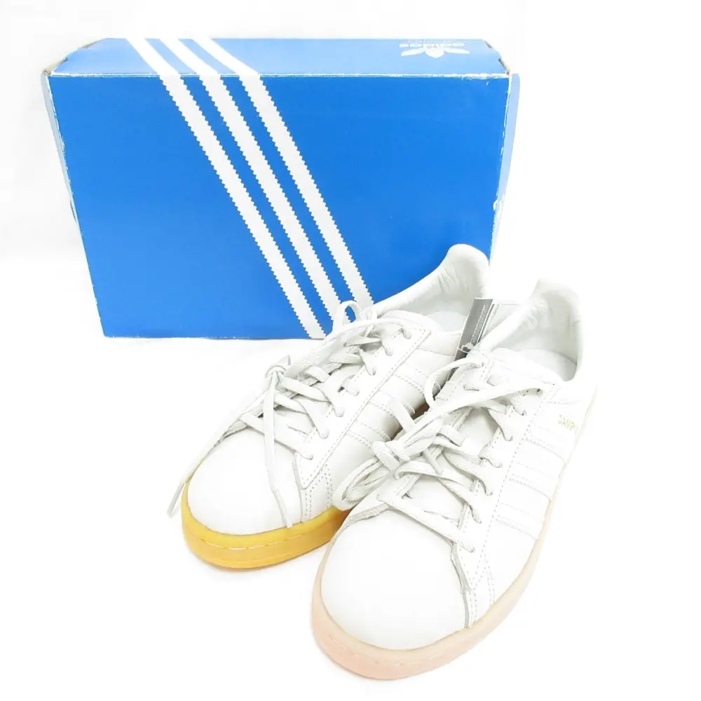 訳あり adidas アディダス CAMPUS W キャンパス ローカット スニーカー BY9839 23.0cm ホワイト系