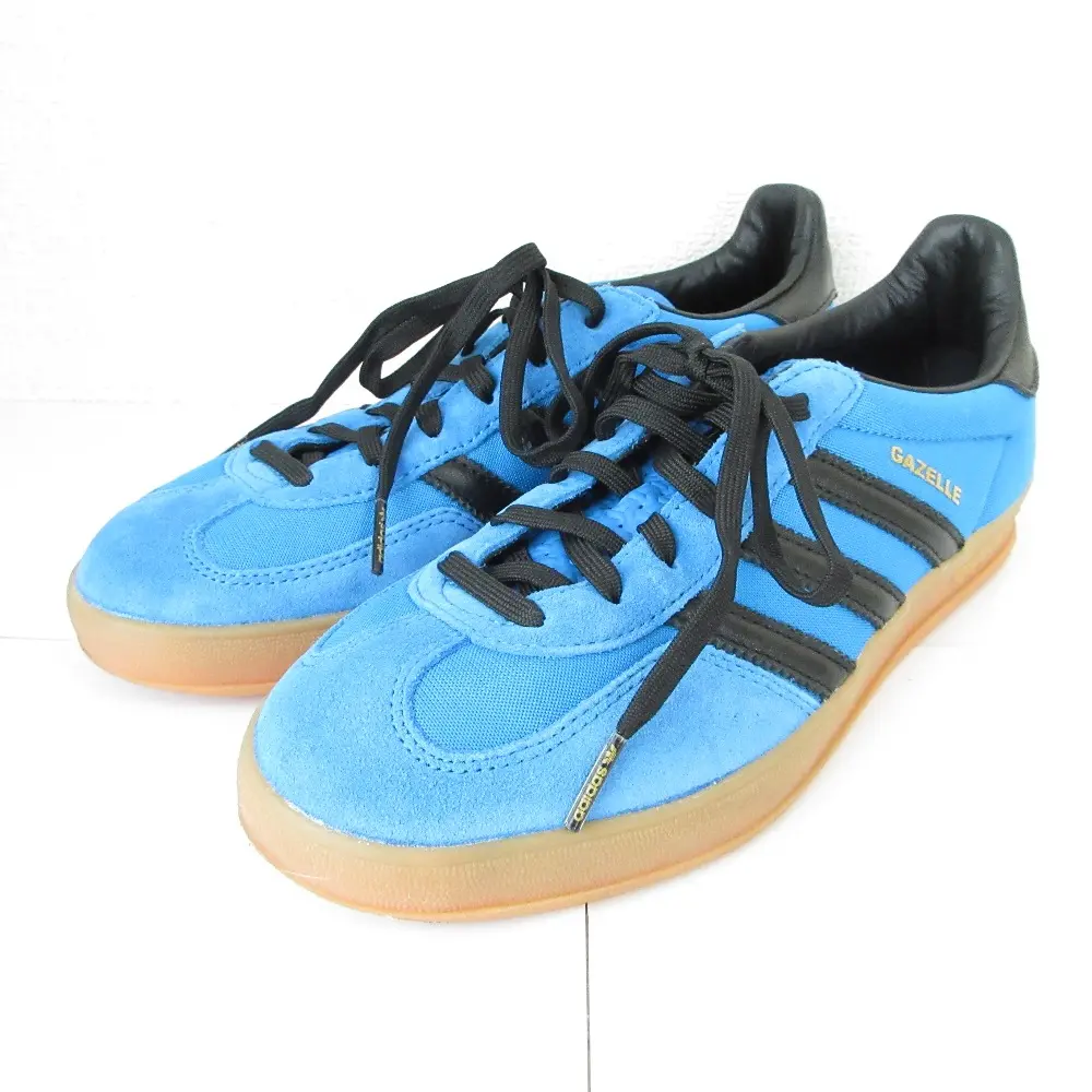 adidas アディダスオリジナルス GAZELLE INDOOR lze50 ガゼル インドア ローカット スニーカー IG4998 24.5cm ブルー×ブラック