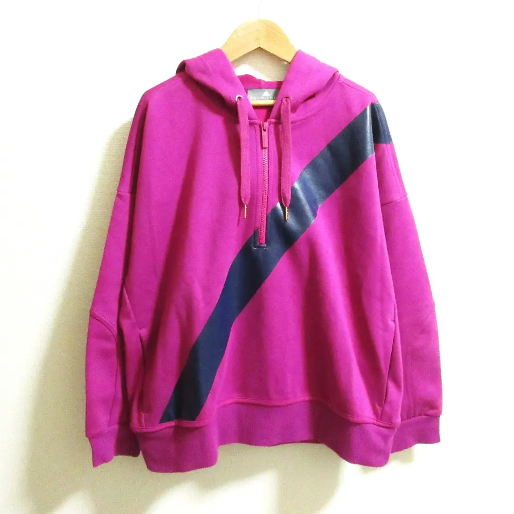 adidas アディダス STELLA McCARTNEY ステラマッカートニー ハーフジップ スウェットパーカー サイズOT パープル