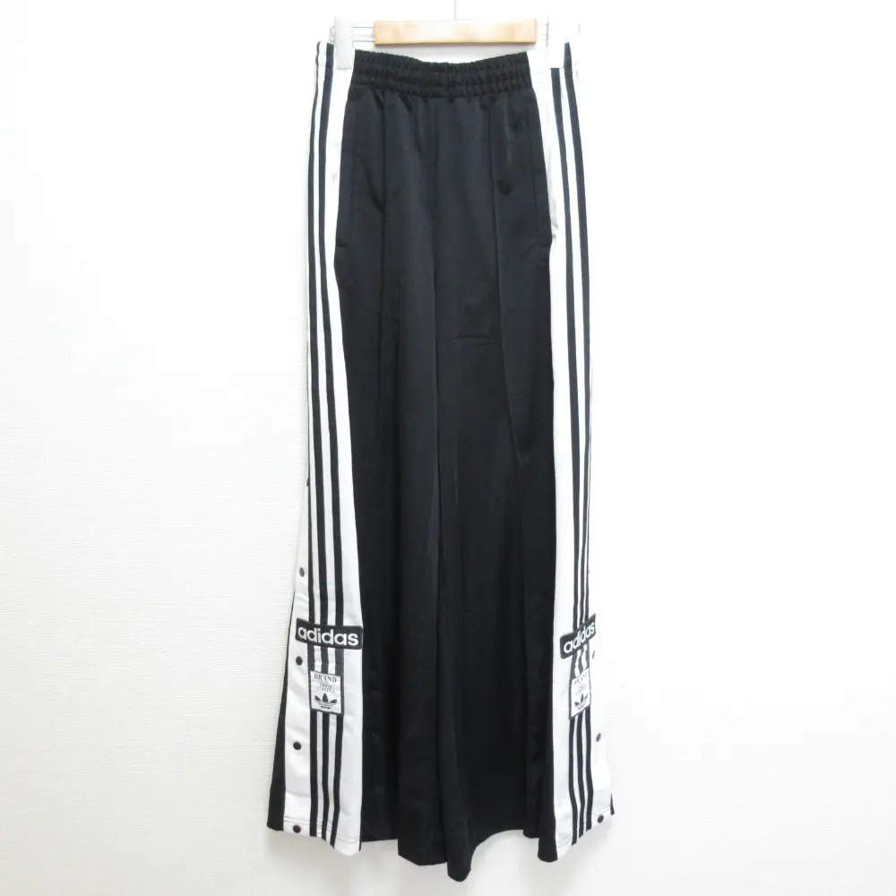 adidas Originals アディダス オリジナルス オーバーサイズ アディブレイクパンツ JM9271 サイズＳ ブラック×ホワイト 