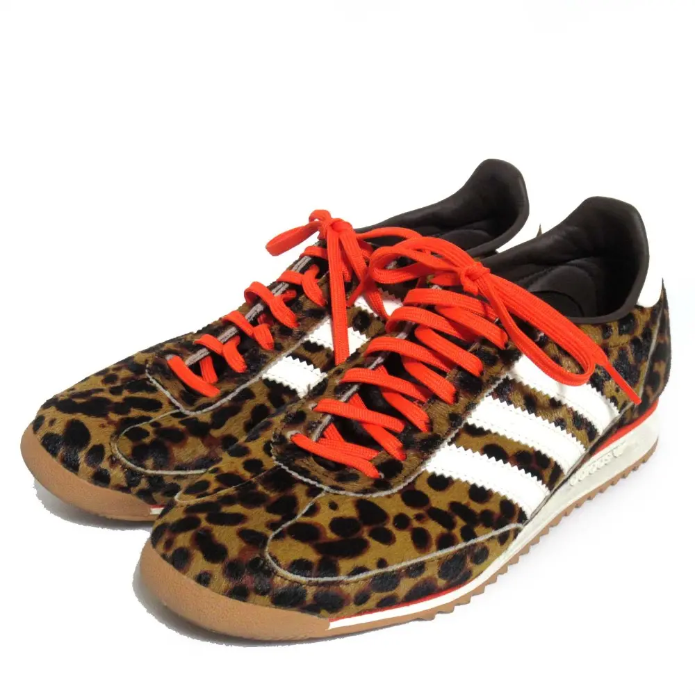 adidas アディダス SL 72 OG レオパード柄 ローカット スニーカー JI0189 サイズUK6 24.5cm ブラウン