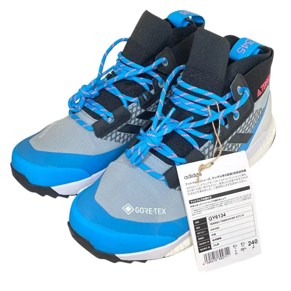 adidas アディダス テレックス フリー ハイカー GTX ハイキングシューズ 24cm ブルー