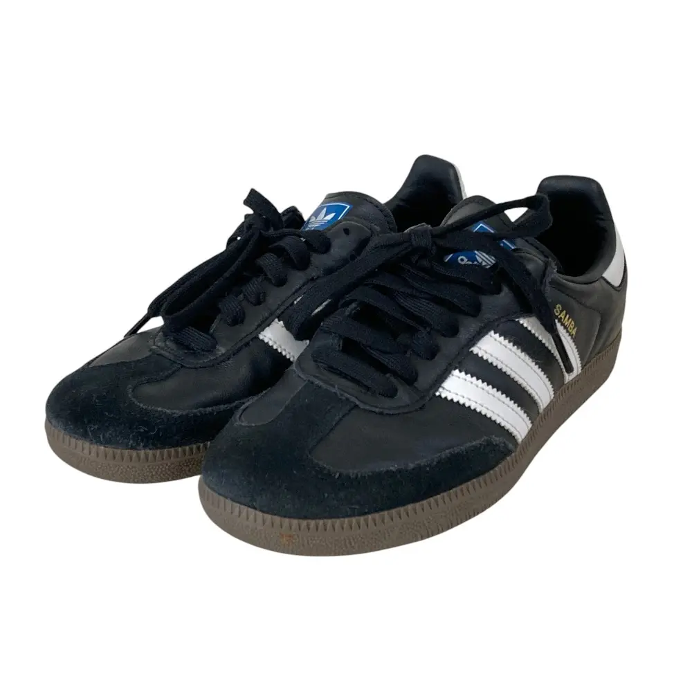 adidas アディダス サンバ レザースニーカー B75807 23.5cm US5.5 ブラック