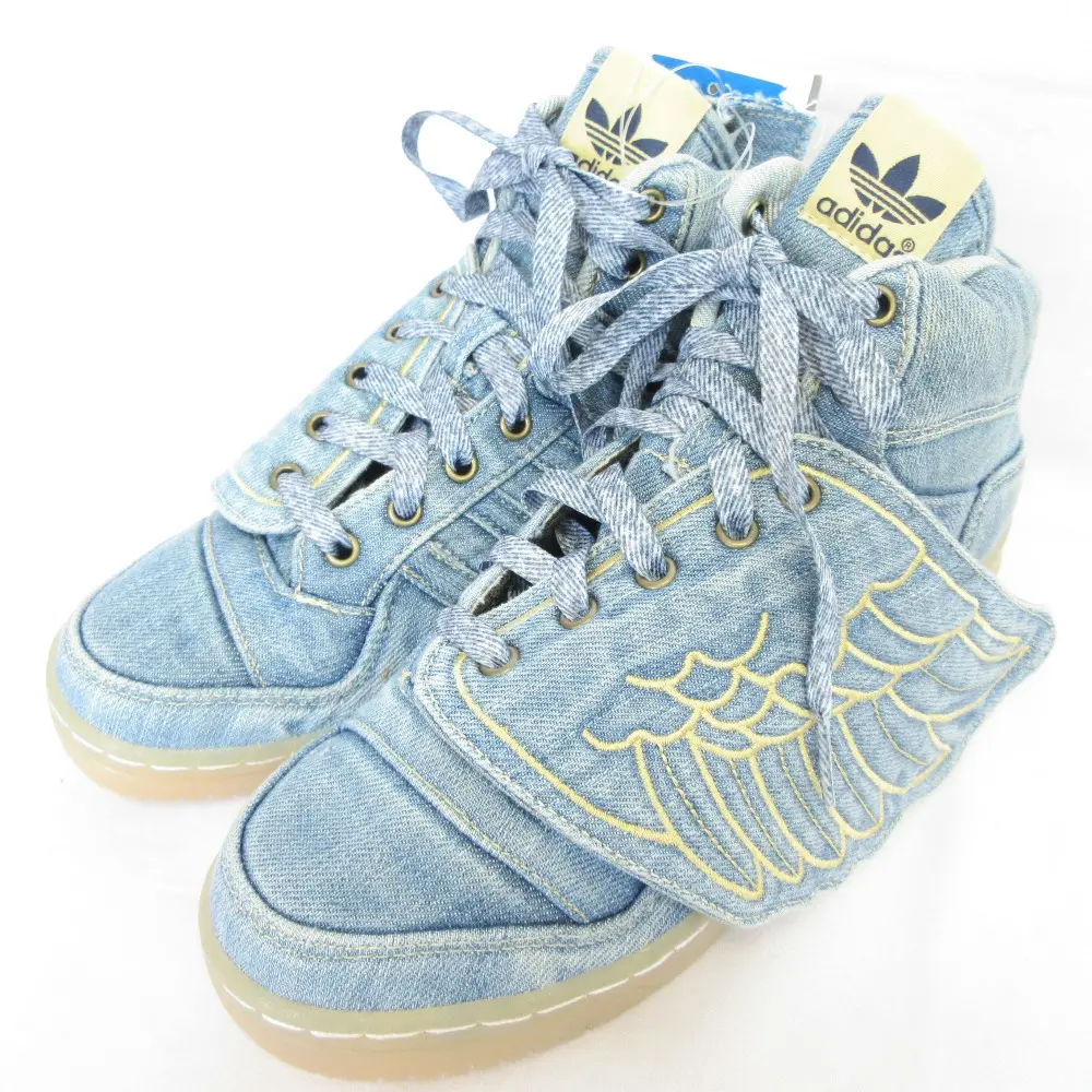 adidas × jeremy scott アディダス ジェレミースコット JS ADIWINGS DNM スニーカー V24621 サイズUS5.5 23.5cm ブルー 