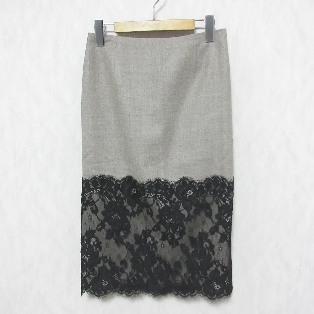 ADORE アドーア フランネーラレーススカート 531-8220111 36 グレージュ ブラック