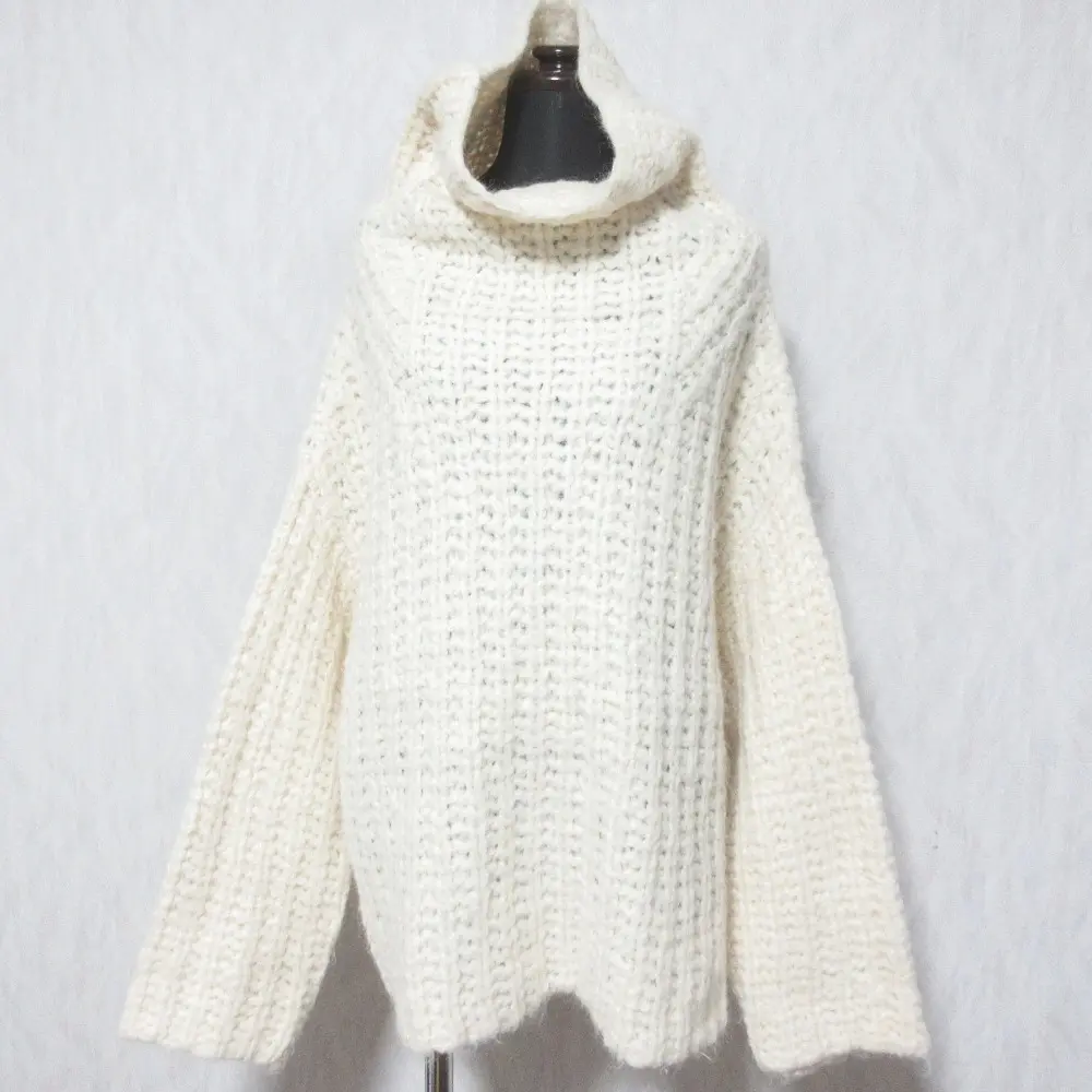ADORE アドーア アルパカモヘヤブレンド チャンキーニットセーター 531-7270111 サイズ38 アイボリー