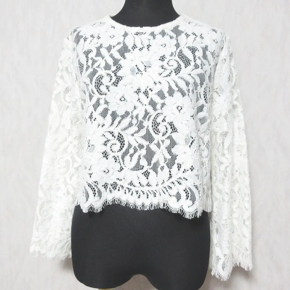 ADORE アドーア 総レース ブラウス カットソー 531-7140301 サイズ38 ホワイト