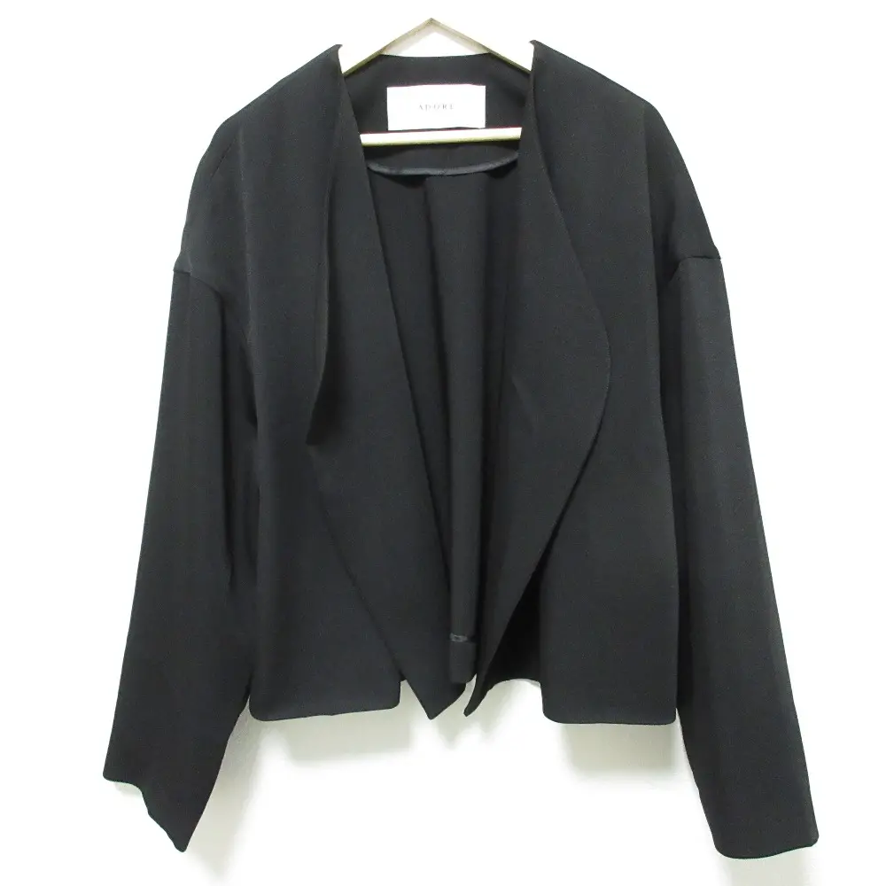 25SS ADORE アドーア ドライカシドスジャケット サイズ38 ブラック