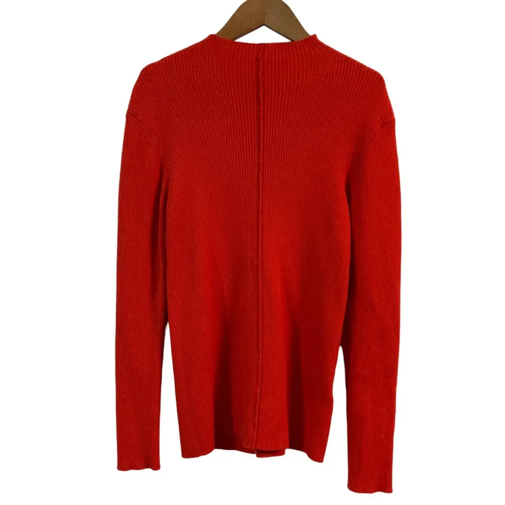 ADORE アドーア ダブルリブニット ハイネック カットソー セーター サイズ38 レッド