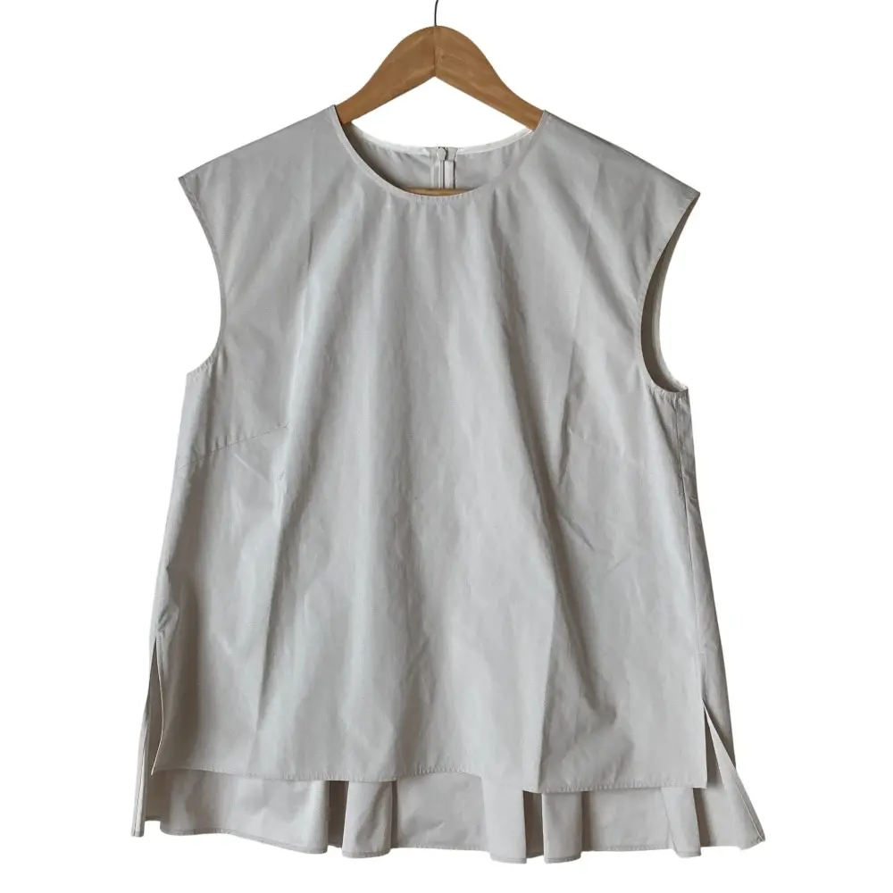24SS ADORE アドーア マイクロタフタブラウス 531-4210817 サイズ38 オフホワイト
