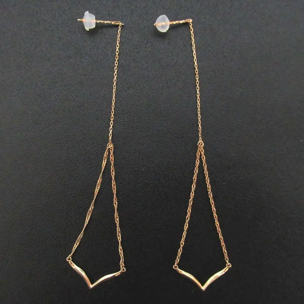 agat アガット K10 アメリカンピアス 10173112067 イエローゴールドの