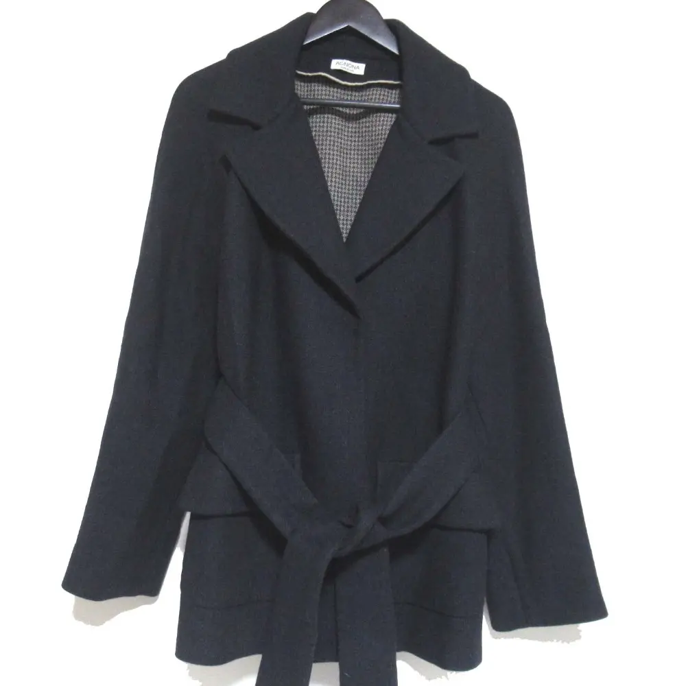 AGNONA アニオナ カシミヤ100% オープンフロント ボタンレス ガウン