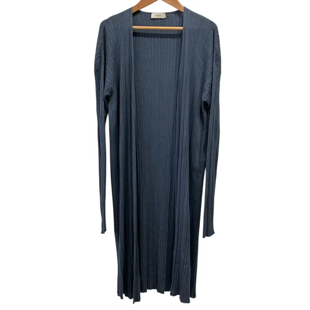 AGNONA アニオナ コットンシルク ニットロングカーディガン M ブルー