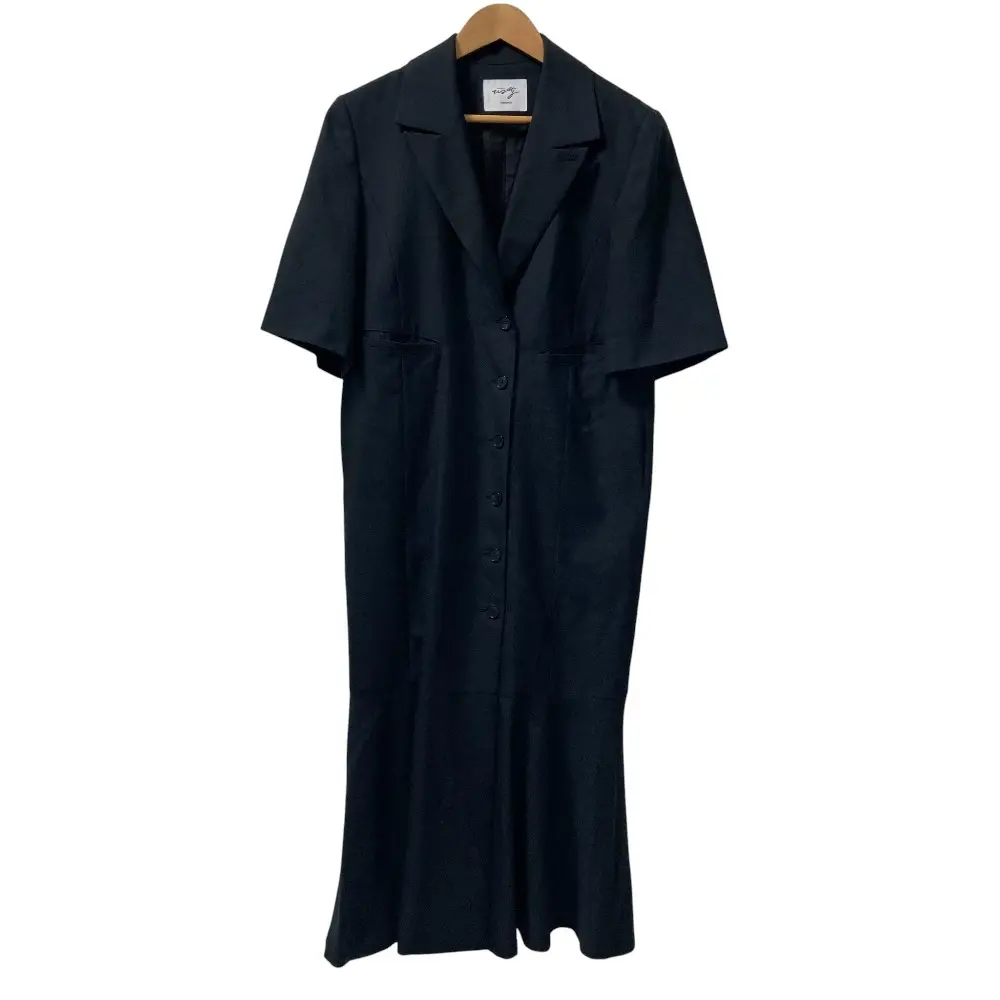 AKIRANAKA アキラナカ Waltz Jacket dress 五分袖 ジャケットドレス ワンピース WW2201-BK サイズ2 ブラック