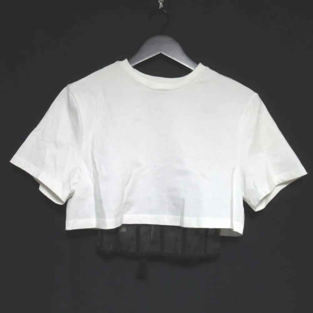 クリーニング済み Alexander McQueen アレキサンダーマックイーン 2021年モデル 半袖 コルセットレイヤード クロップド カットソー 36