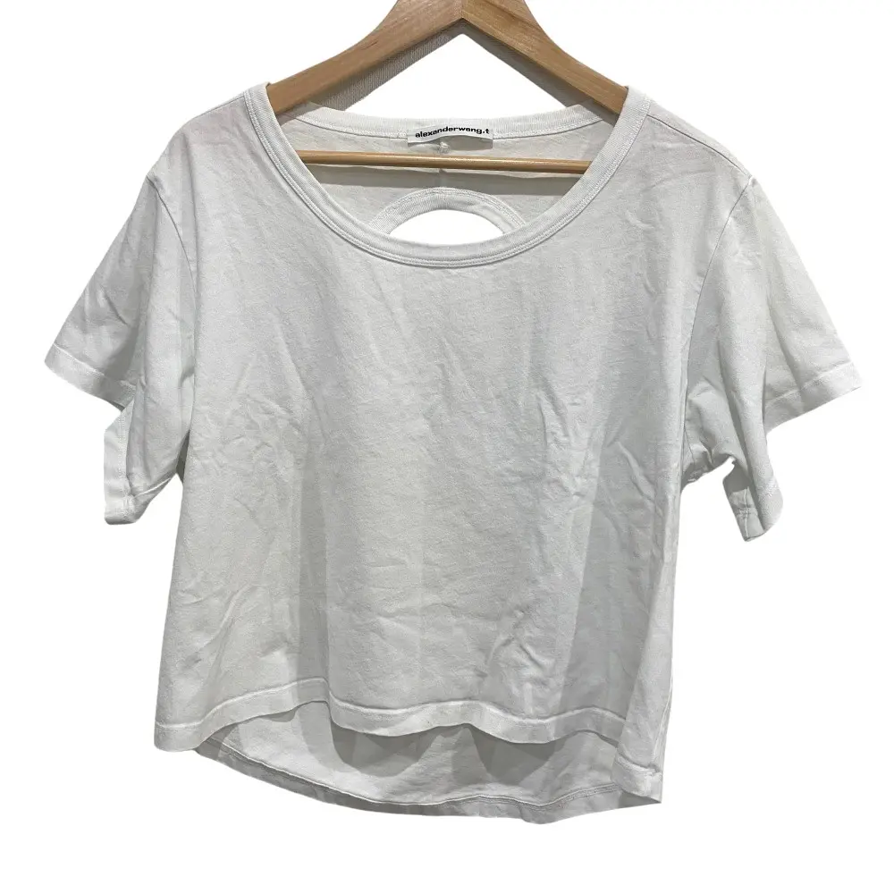 Alexander Wang アレキサンダーワン バックオープン ショート丈 カットソー Tシャツ XS ホワイトの買取実績【2025年3月買取】