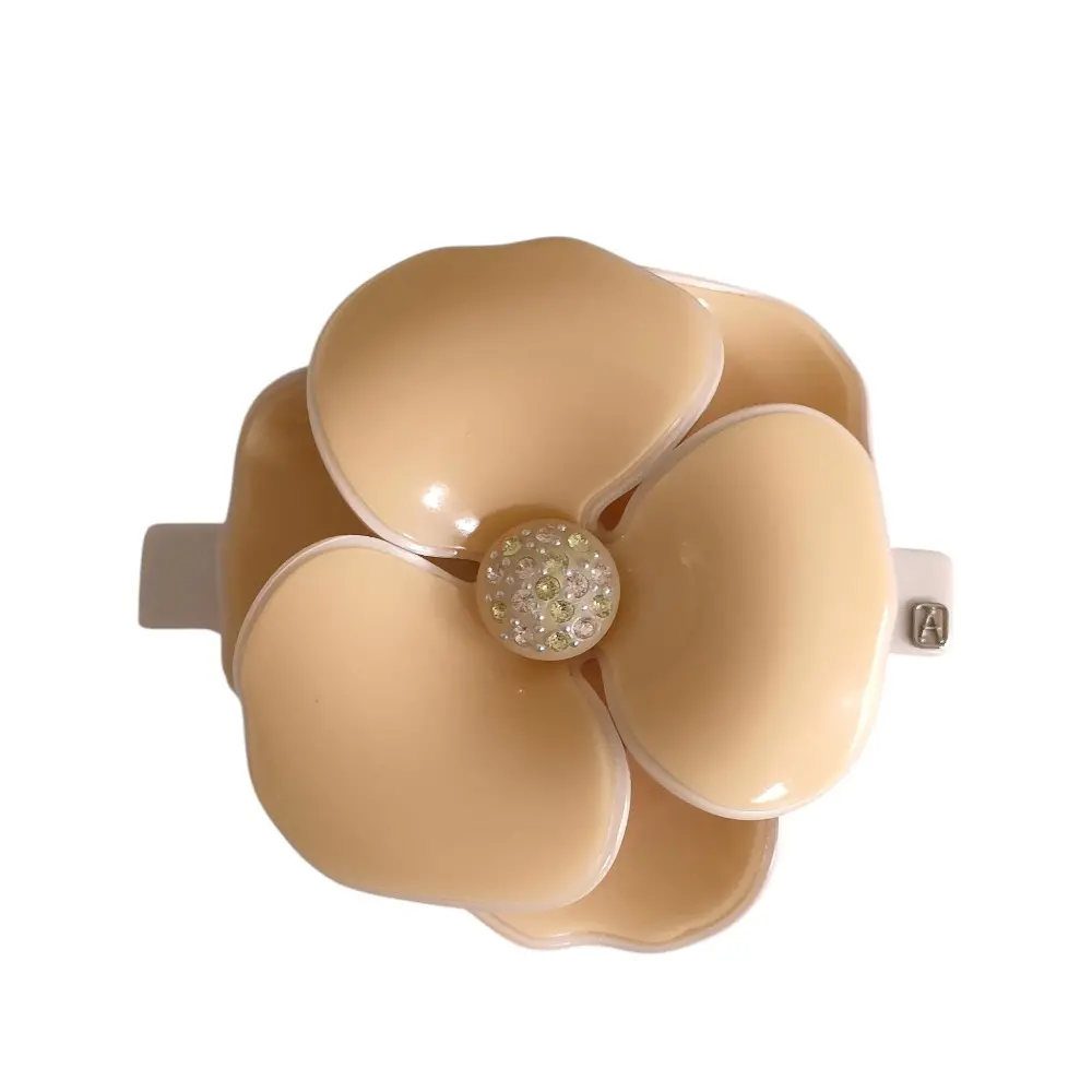 【最終値下げ】アレクサンドルドゥパリ カメリアバレッタ（6㎝）　ベージュ バレッタ (6 cm) / CAMELIA PASTEL｜ALEXANDRE DE PARIS