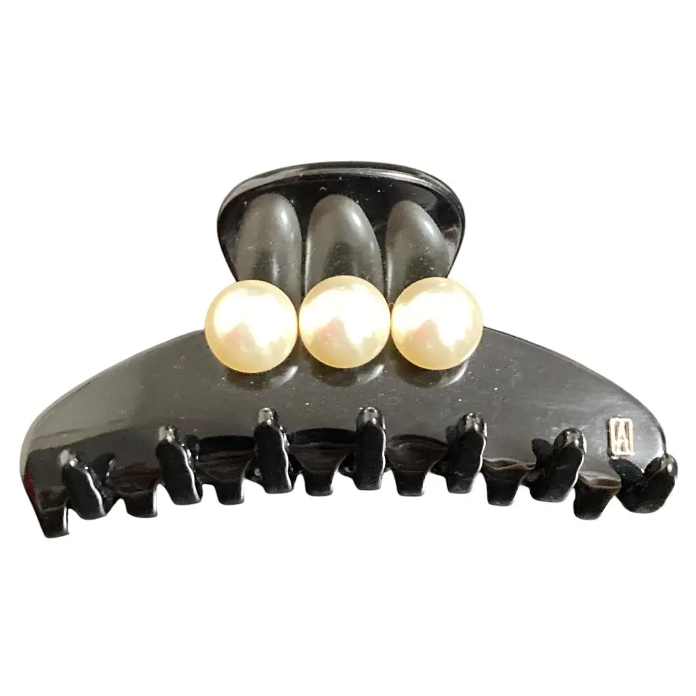 Alexandre de paris アレクサンドルドゥパリ M クリップ ヘアアクセサリー ACCM-16920-04 ブラック
