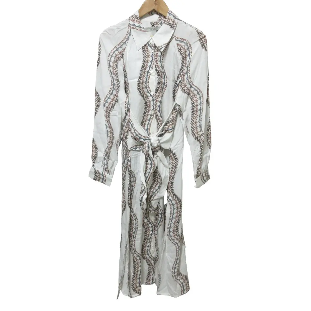 ALLSAINTS オールセインツ CLANETTA LETICIA DRESS ロング シャツワンピース サイズUK8 ホワイト
