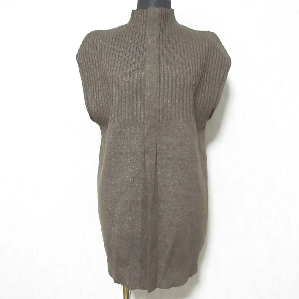 22AW AMERI アメリ SHOULDER RIB KNIT VEST ニットベスト 02220170180 F ブラウン