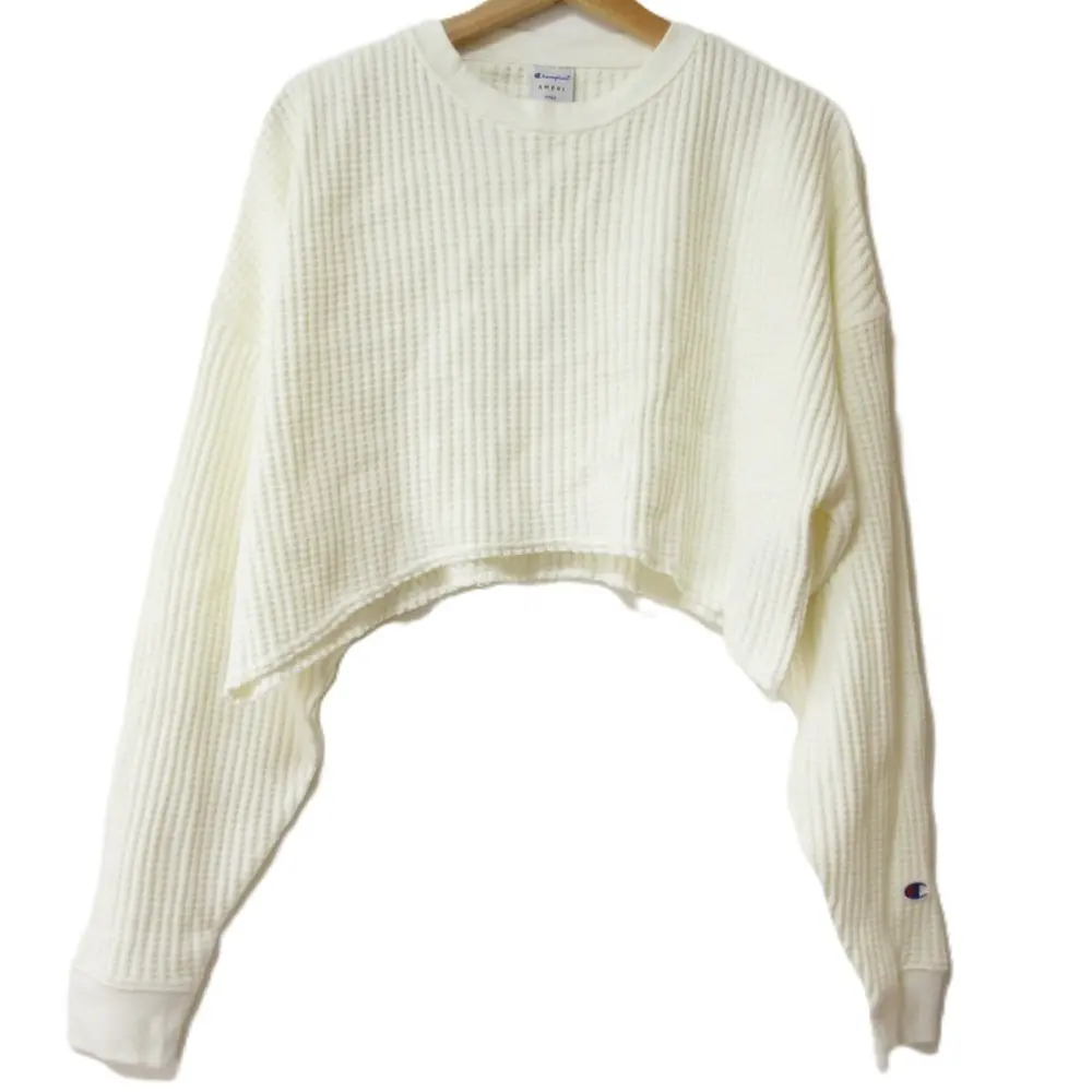 22AW AMERI アメリ チャンピオン SHORT WAFFLE TOP ショートワッフル 切りっぱなし クルーネック 長袖カットソー F オフホワイトの買取実績【2025年3月買取】