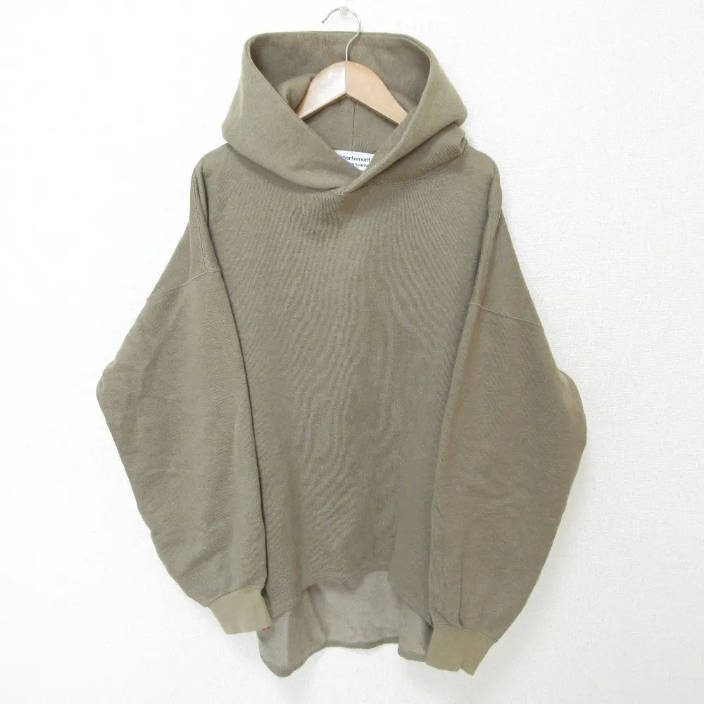 AMERICANA × L'Appartement アメリカーナ ×アパルトモン 別注 サイドジップパーカー プルオーバー フーディー ブラウンカーキ