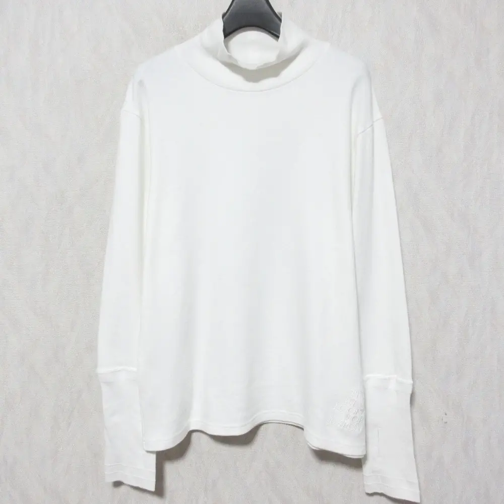 Americana アメリカーナ ×ドゥーズィエムクラス 別注 ハーフネック ロングスリーブTシャツ カットソー プルオーバー ホワイト
